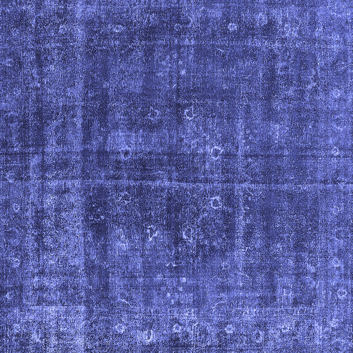 Square Oriental Blue Industrial Rug, urb1856blu
