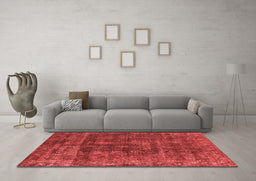 Industrial Red Washable Rugs