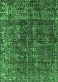 Oriental Emerald Green Industrial Rug, urb1856emgrn