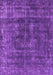 Machine Washable Oriental Purple Industrial Area Rugs, wshurb1856pur