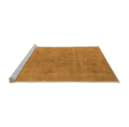 Sideview of Machine Washable Oriental Orange Industrial Area Rugs, wshurb1857org