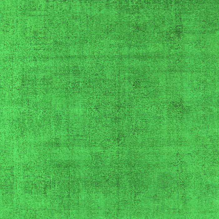 Square Machine Washable Oriental Green Industrial Area Rugs, wshurb1857grn