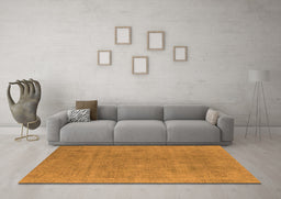 Machine Washable Oriental Orange Industrial Area Rugs in a Living Room, wshurb1857org