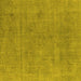 Square Oriental Yellow Industrial Rug, urb1857yw