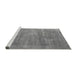 Sideview of Machine Washable Oriental Gray Industrial Rug, wshurb1858gry