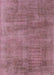 Mid-Century Modern Pale Violet Red Pink Oriental Rug, urb1858