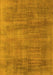 Oriental Yellow Industrial Rug, urb1858yw