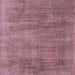 Square Mid-Century Modern Pale Violet Red Pink Oriental Rug, urb1858