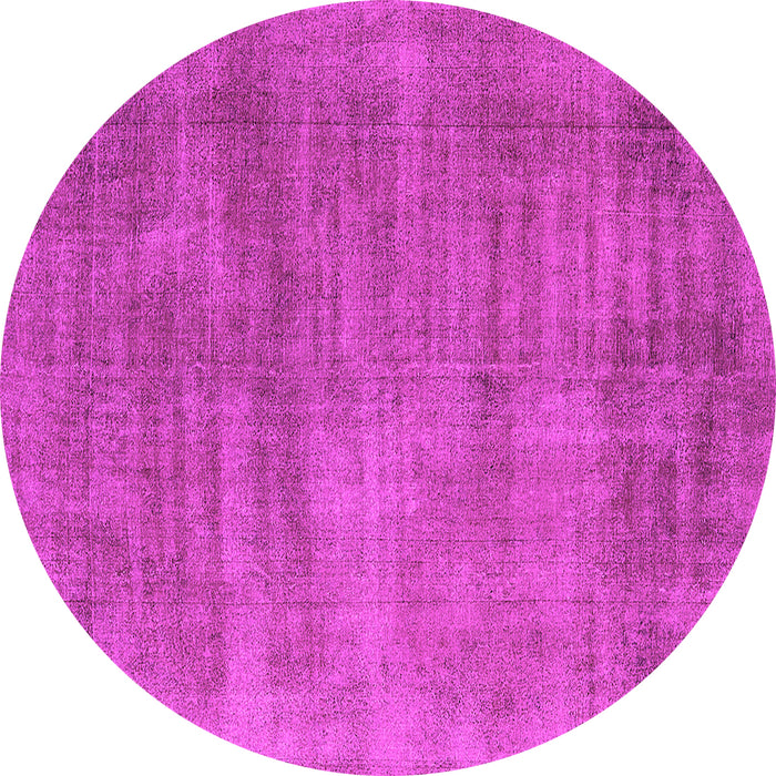 Round Oriental Pink Industrial Rug, urb1858pnk