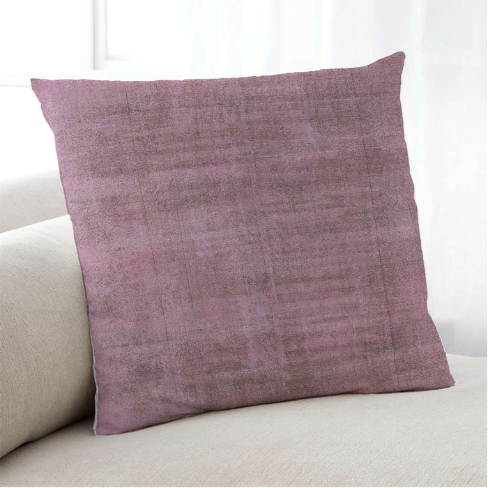 Lifestyle Image of Mid-Century Modern Urban Square Pale Violet Red Pink Throw Pillow, 18 inch by 18 inch, pwurb1858