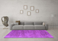 Machine Washable Oriental Purple Industrial Rug, wshurb1858pur