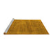 Sideview of Machine Washable Oriental Yellow Industrial Rug, wshurb1858yw