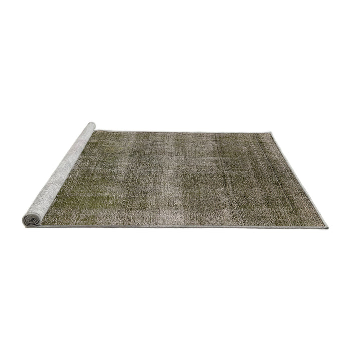Sideview of Machine Washable Industrial Modern Brown Rug, wshurb1859