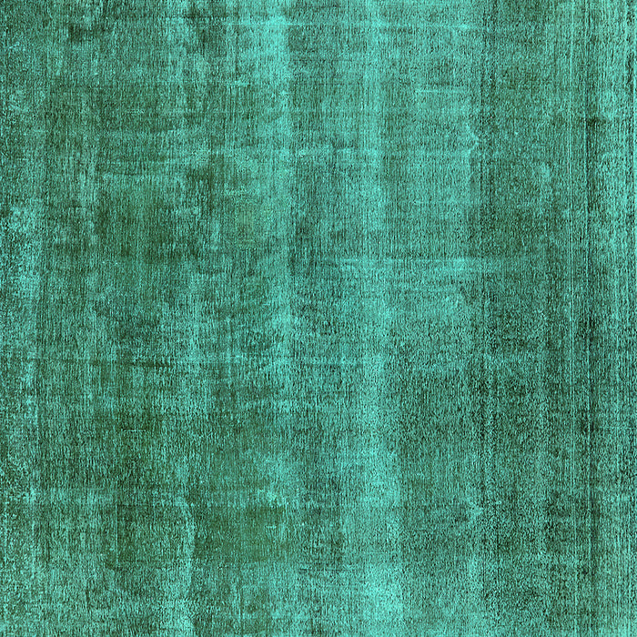 Square Oriental Turquoise Industrial Rug, urb1859turq