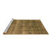 Sideview of Machine Washable Oriental Brown Industrial Rug, wshurb1859brn