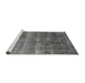 Sideview of Machine Washable Oriental Gray Industrial Rug, wshurb1859gry