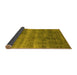 Sideview of Oriental Yellow Industrial Rug, urb1859yw