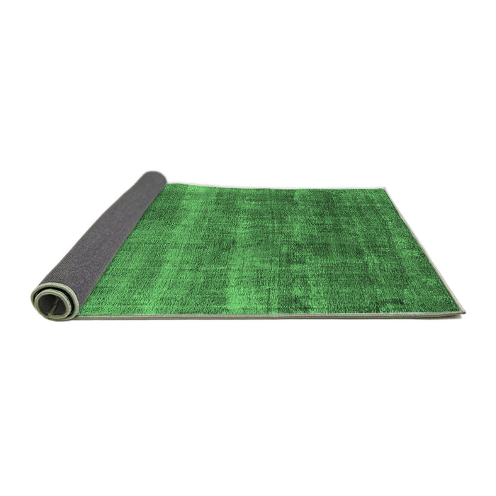 Sideview of Oriental Emerald Green Industrial Rug, urb1859emgrn