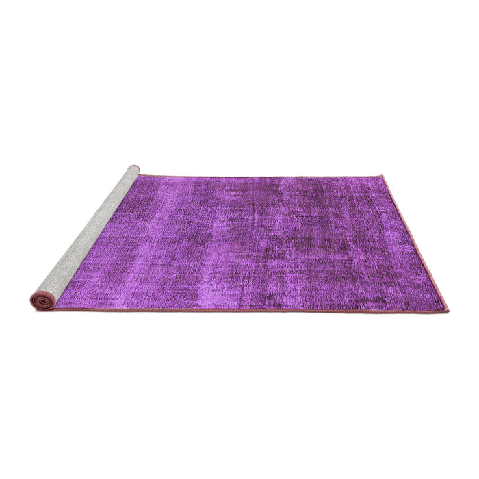 Sideview of Machine Washable Oriental Purple Industrial Area Rugs, wshurb1859pur