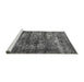 Sideview of Machine Washable Oriental Gray Industrial Rug, wshurb1860gry