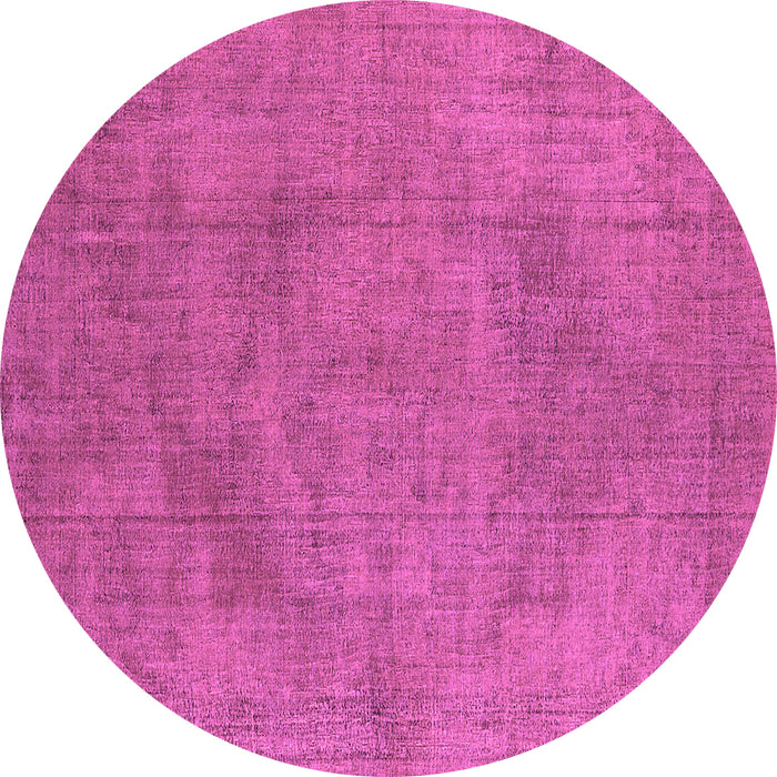 Round Machine Washable Oriental Purple Industrial Area Rugs, wshurb1861pur