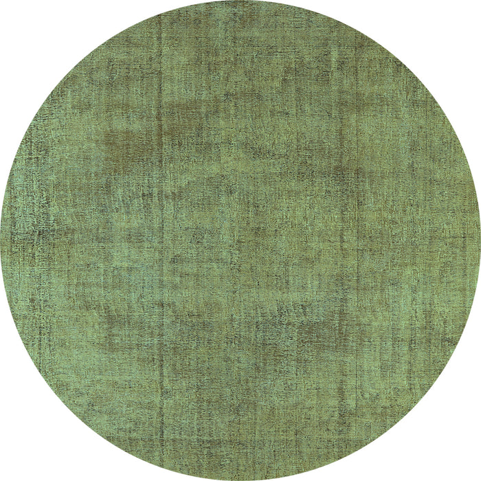 Round Oriental Light Blue Industrial Rug, urb1861lblu