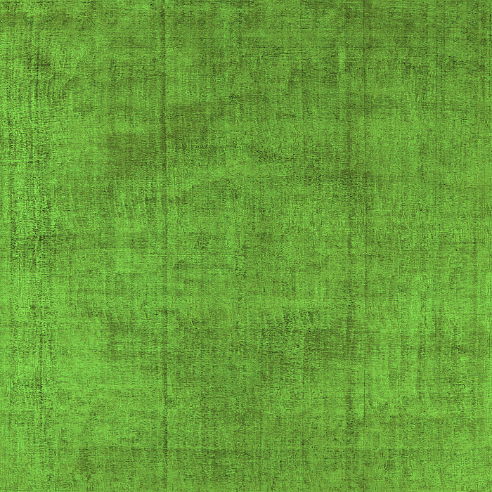 Square Machine Washable Oriental Green Industrial Area Rugs, wshurb1861grn