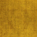 Square Oriental Yellow Industrial Rug, urb1861yw