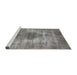 Sideview of Machine Washable Industrial Modern Sandstone Brown Rug, wshurb1862