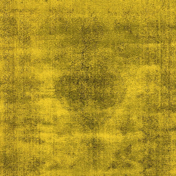 Machine Washable Oriental Yellow Industrial Rug, wshurb1862yw