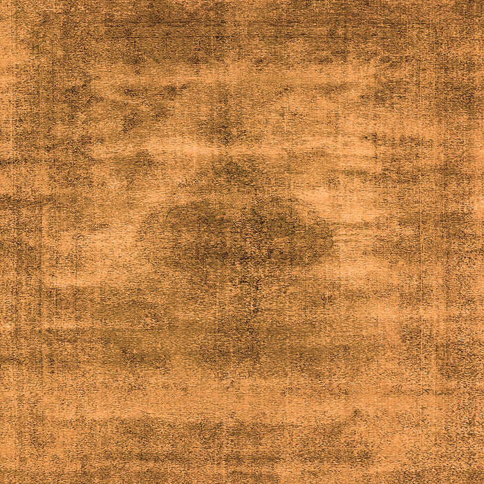 Square Oriental Orange Industrial Rug, urb1862org