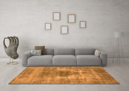 Machine Washable Oriental Orange Industrial Area Rugs in a Living Room, wshurb1862org