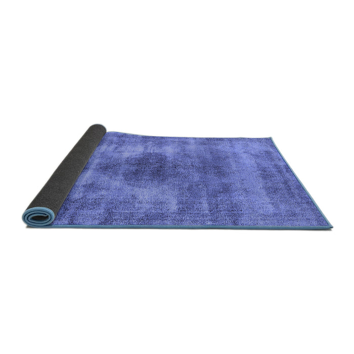 Sideview of Oriental Blue Industrial Rug, urb1862blu