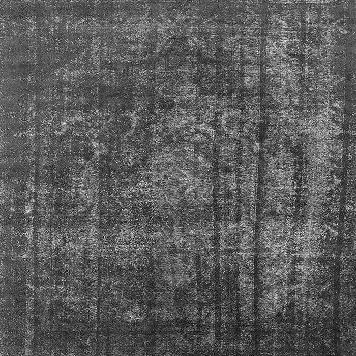 Square Machine Washable Oriental Gray Industrial Rug, wshurb1863gry