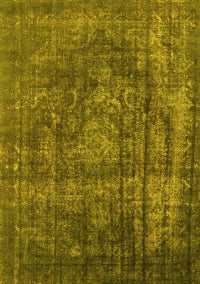 Oriental Yellow Industrial Rug, urb1863yw