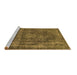 Sideview of Machine Washable Oriental Brown Industrial Rug, wshurb1863brn