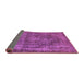 Sideview of Oriental Purple Industrial Rug, urb1863pur