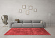 Industrial Red Washable Rugs