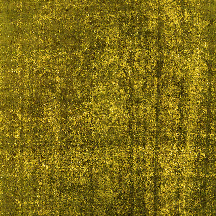 Machine Washable Oriental Yellow Industrial Rug, wshurb1863yw