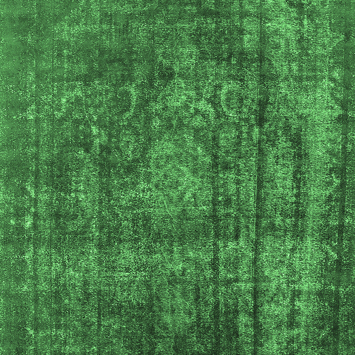 Machine Washable Oriental Emerald Green Industrial Area Rugs, wshurb1863emgrn
