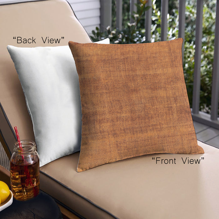 Front View of Mid-Century Modern Urban Square Orange Red Orange Throw Pillow, 18 inch by 18 inch, pwurb1864