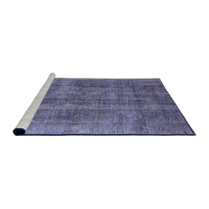 Sideview of Machine Washable Industrial Modern Periwinkle Purple Rug, wshurb1865