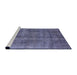 Sideview of Machine Washable Industrial Modern Periwinkle Purple Rug, wshurb1865