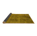 Sideview of Oriental Yellow Industrial Rug, urb1865yw