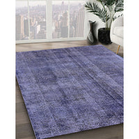 Mid-Century Modern Purple Oriental Rug, urb1865