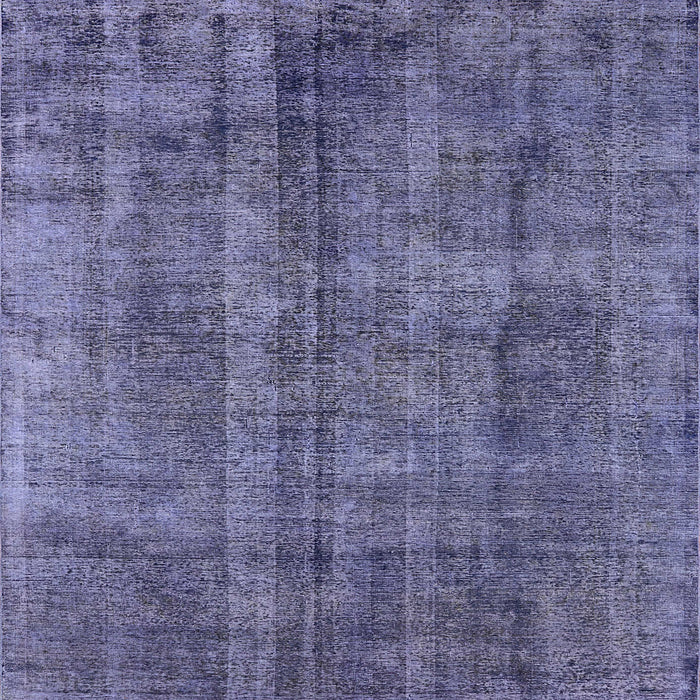 Square Machine Washable Industrial Modern Periwinkle Purple Rug, wshurb1865