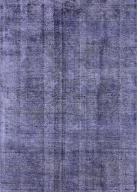 Machine Washable Industrial Modern Periwinkle Purple Rug, wshurb1865