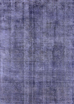 Machine Washable Industrial Modern Periwinkle Purple Rug, wshurb1865