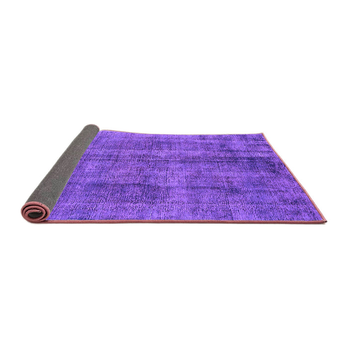 Sideview of Oriental Purple Industrial Rug, urb1865pur