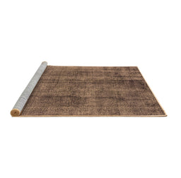Sideview of Machine Washable Oriental Brown Industrial Rug, wshurb1865brn